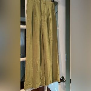 Primark Cares Size 0 Wide High Waisted Linen Blend Pants